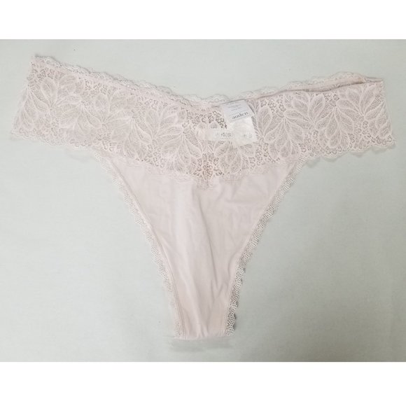 auden Soft Petal Pink Micro Thong Lace - Picture 1 of 3